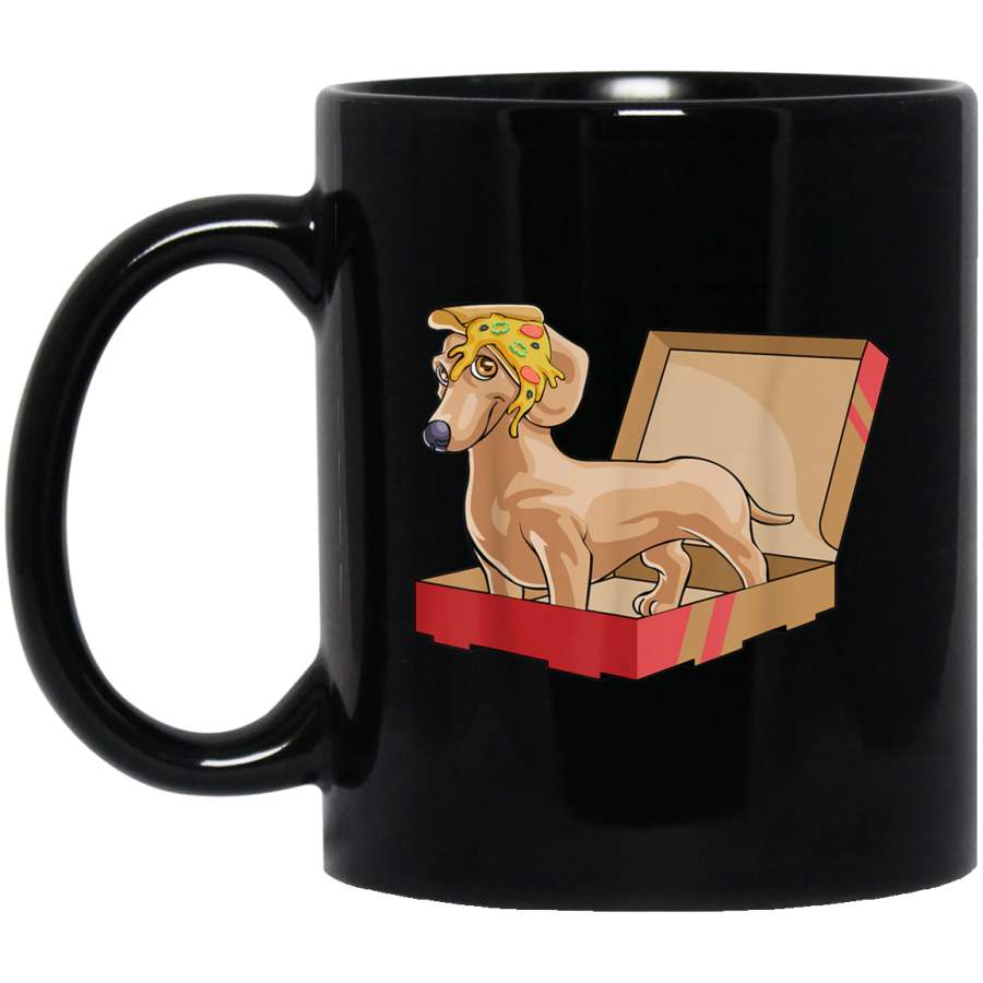 Dachshund Pizza Hound T Mug Dog Puppy Funny Slice Gift