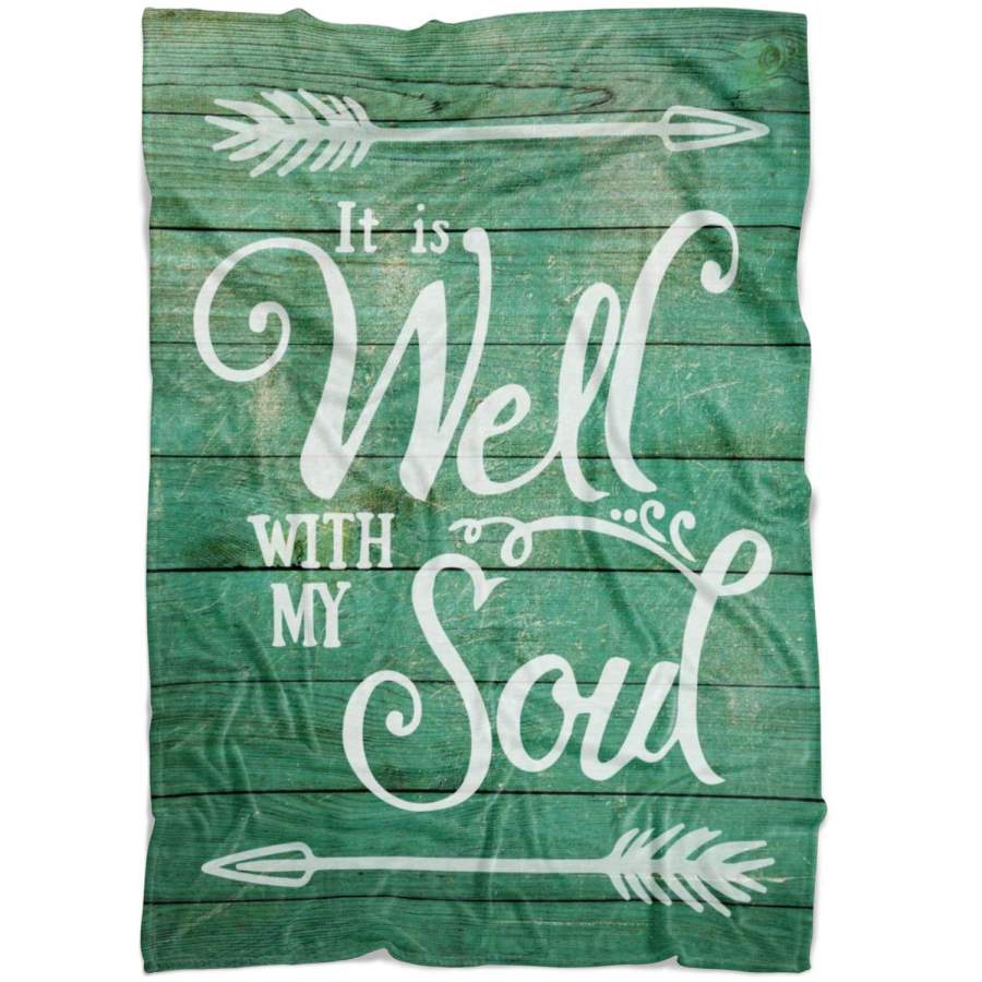 It is well with my soul fleece blanket