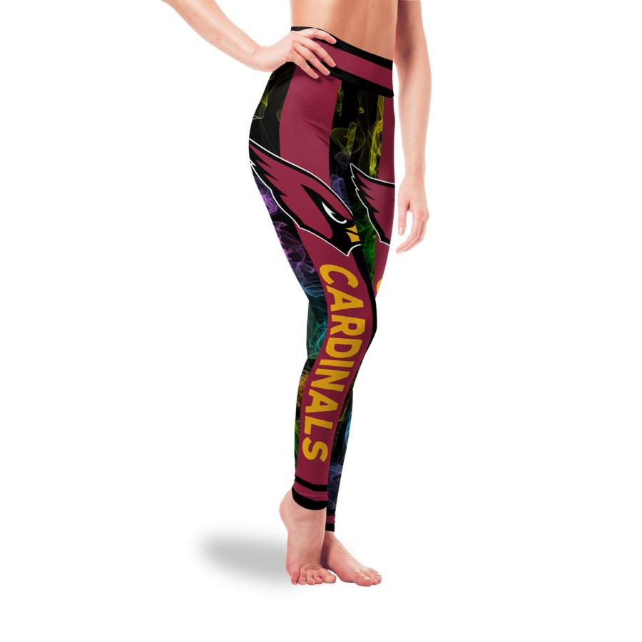 Mysterious Smoke Colors Arizona Cardinals Leggings