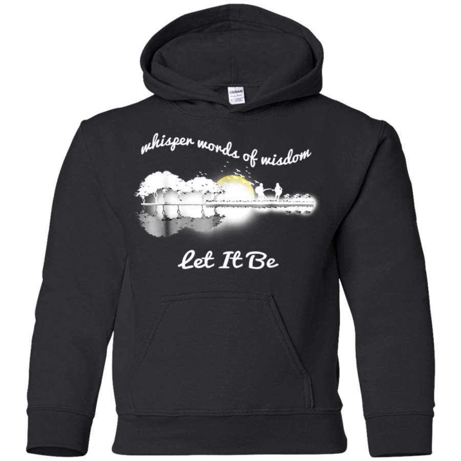 AGR Whisper Words Of Wisdom Let It Be Guitar Lakeview Shirt youth hoodie