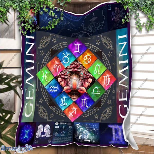 Zodiac Sign Gemini Blanket