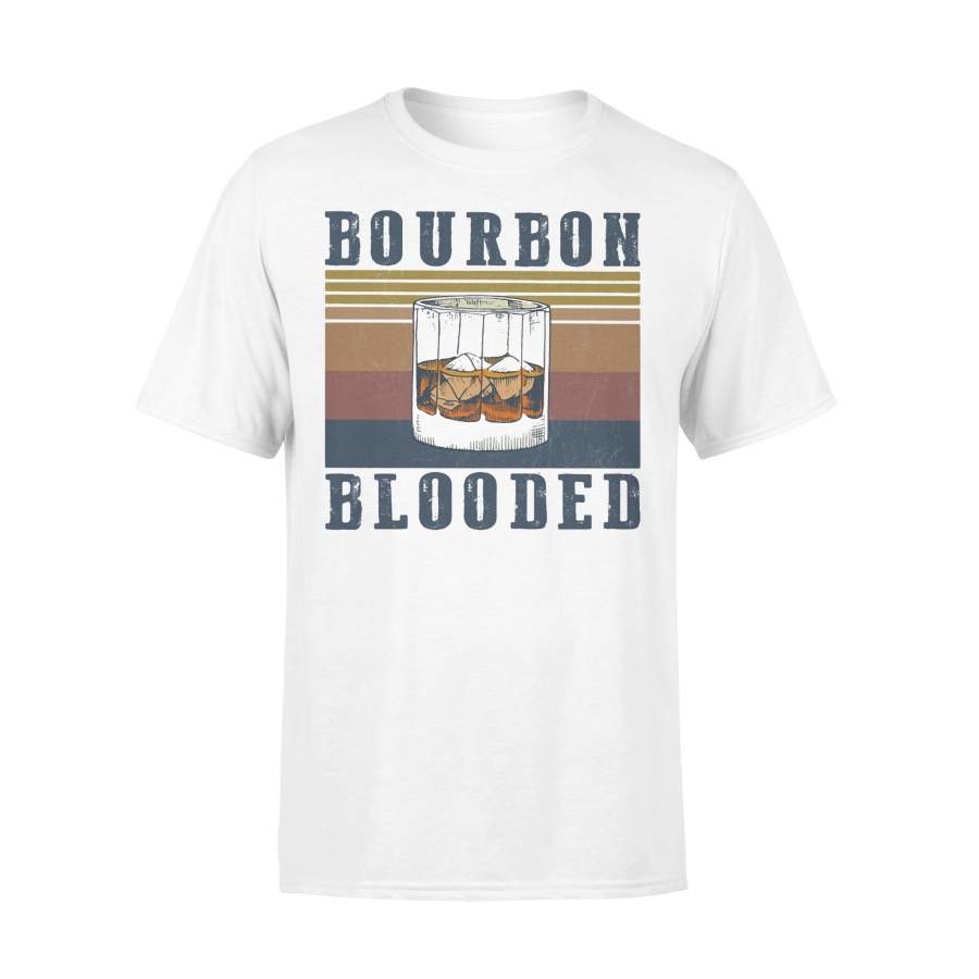 Wine Bourbon Blooded Vintage T-shirt