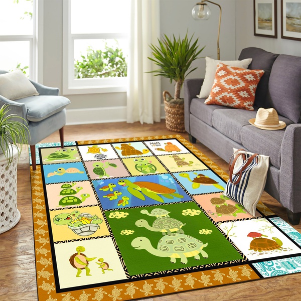 2020 Funny Turtle Mk Carpet Area Rug – Home Decor – Bedroom Living Room Décor 018E7C