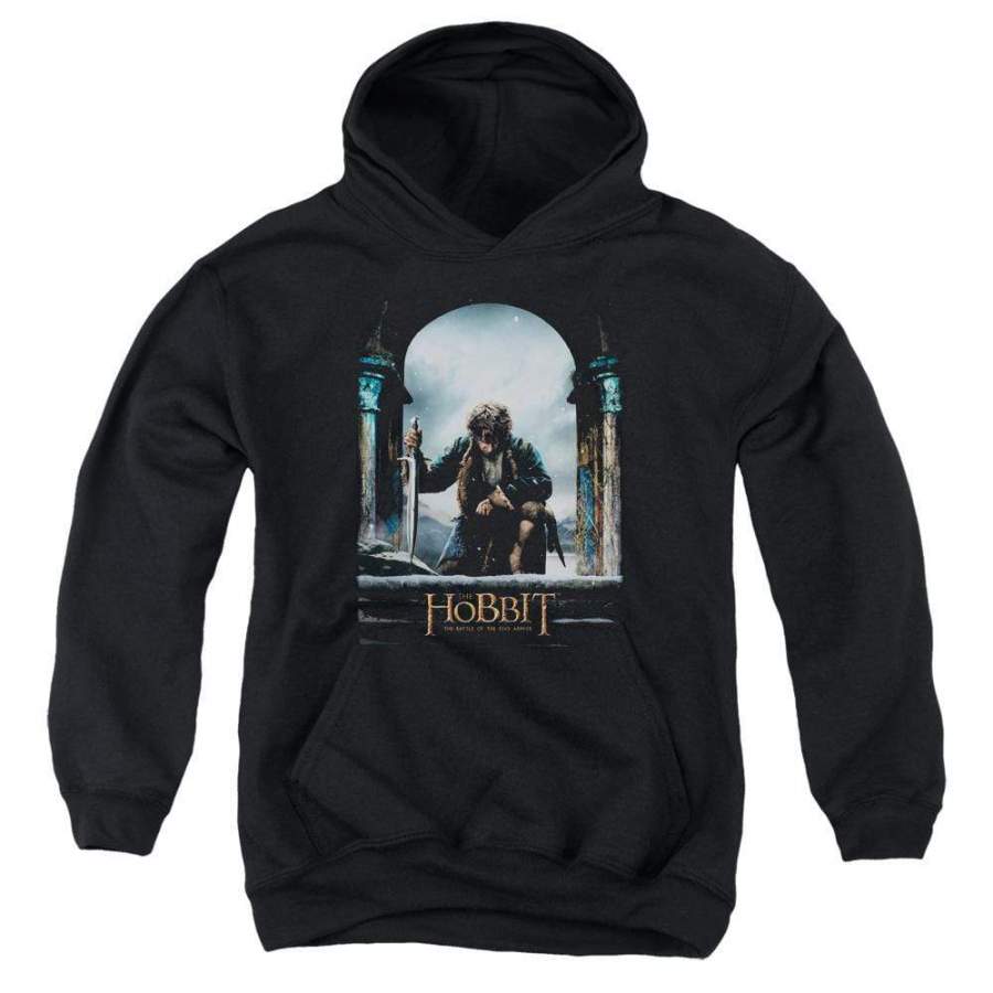 The Hobbit Bilbo Poster Youth Hoodie (Ages 8-12)