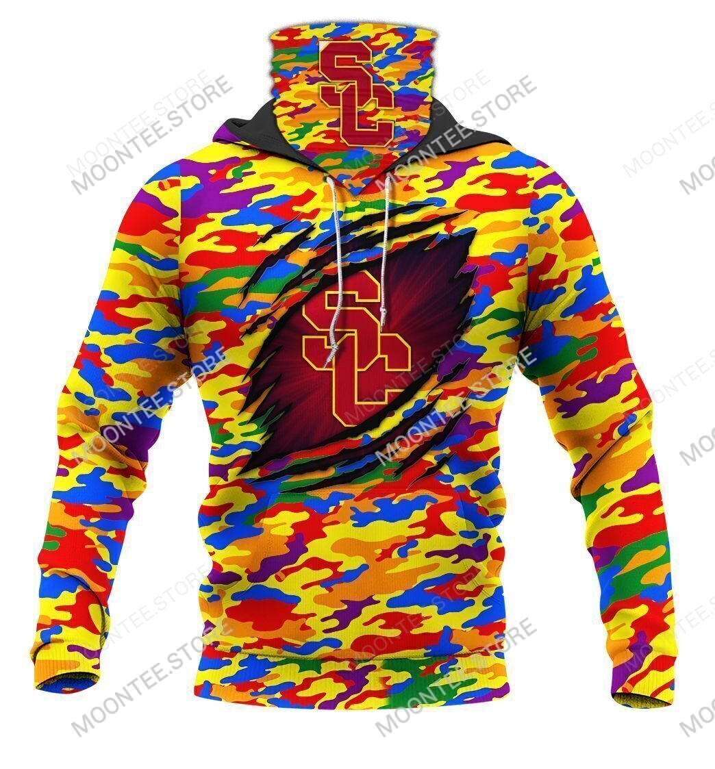 04USCTrojans006 | Color Camouflage | CUSTOMIZE YOUR NAME & NUMBER | HOT SALE 3D PRINTED