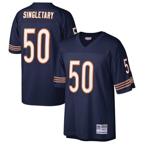 Mike Singletary Chicago Bears Retired Player Jersey Navy 2019