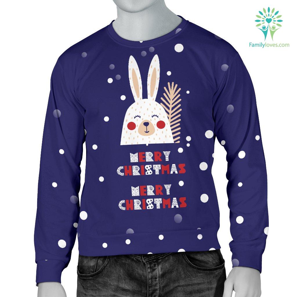 Merry Christmas Bunny Men’S Sweater