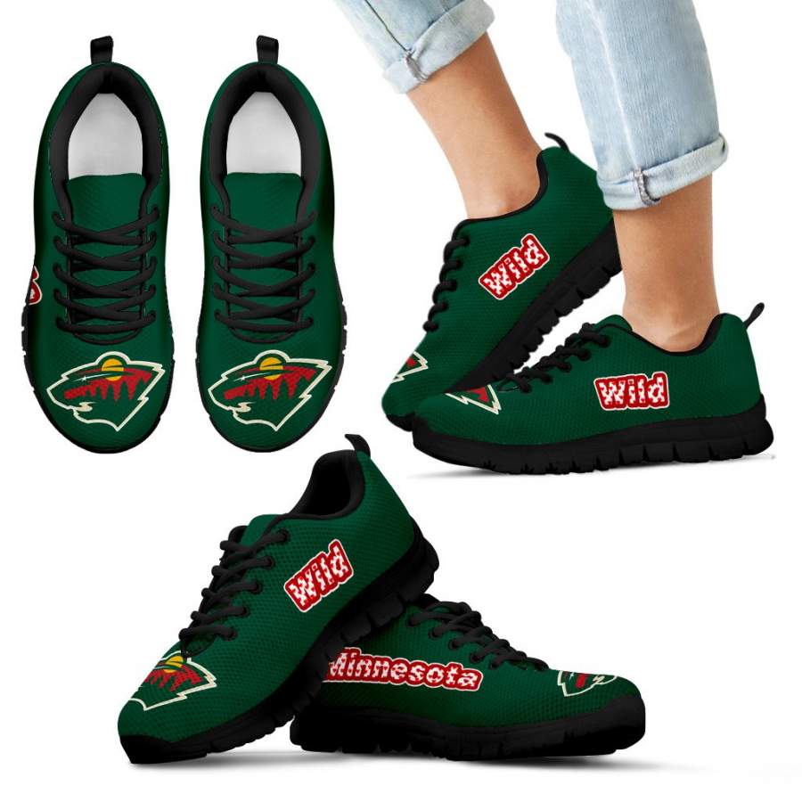 Magnificent Minnesota Wild Amazing Logo Sneakers