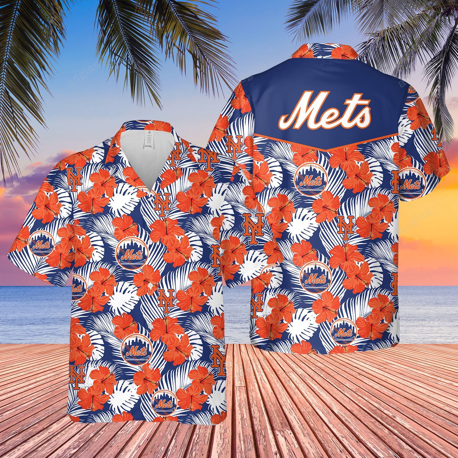 Met Baseball Hawaii Summer Shirt Ha47699