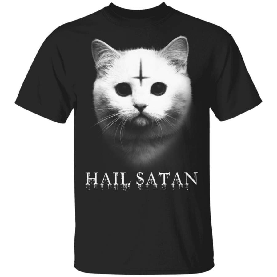 Hail Satan – Cat T-Shirt