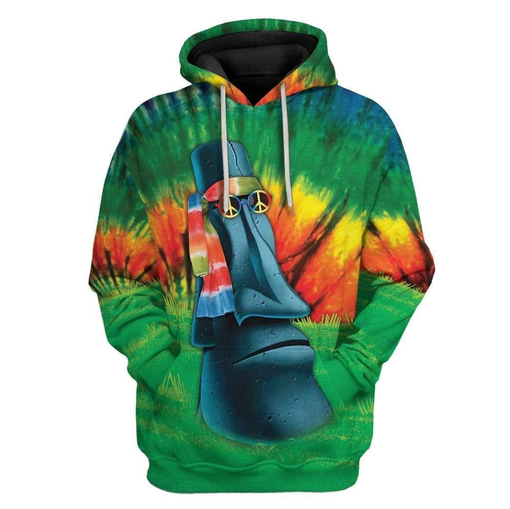 Gearhumans Hippie Moai Easter Island Custom T-Shirts Hoodies Apparel