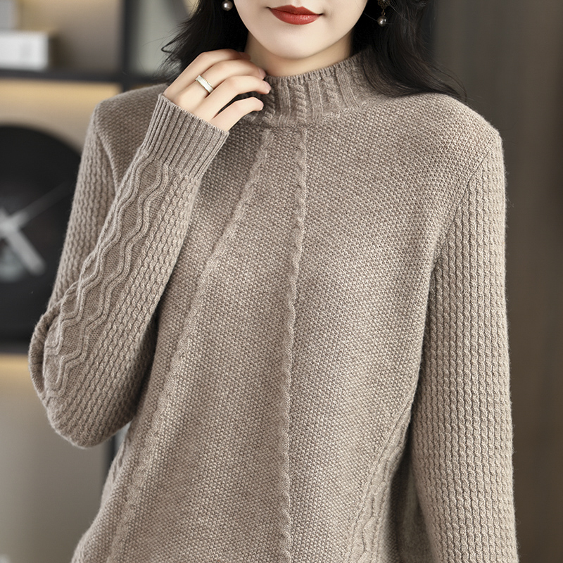 Thick Sweaters Turtleneck Sweater Cashmere Woman Clothes 100% Merino Wool Winter 2022 Knitted Pullover Korean Fashion Jumper Top alx