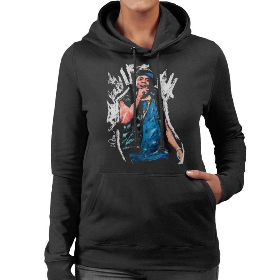 Sidney Maurer Original Portrait Of Jay Z Gilet Women’s Hooded Sweatshirt
