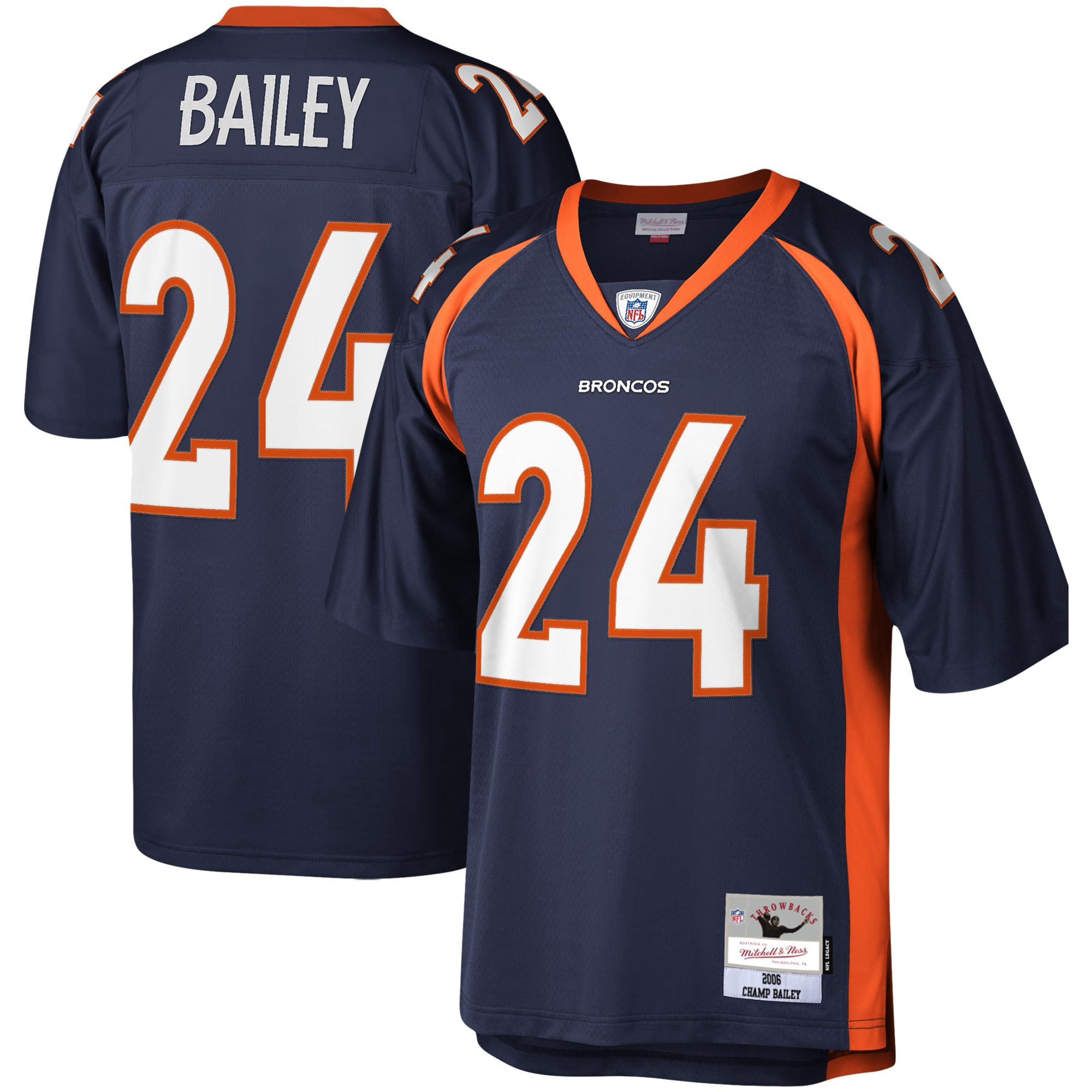 Champ Bailey Denver Broncos Mitchell & Ness Legacy Replica Jersey – Navy NFL