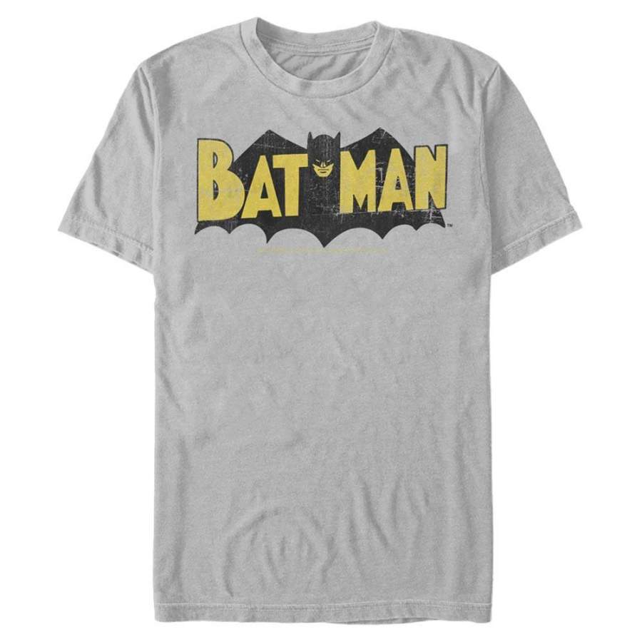 Vintage Batman Comic Logo – DC Comics: Batman Silver T-Shirt