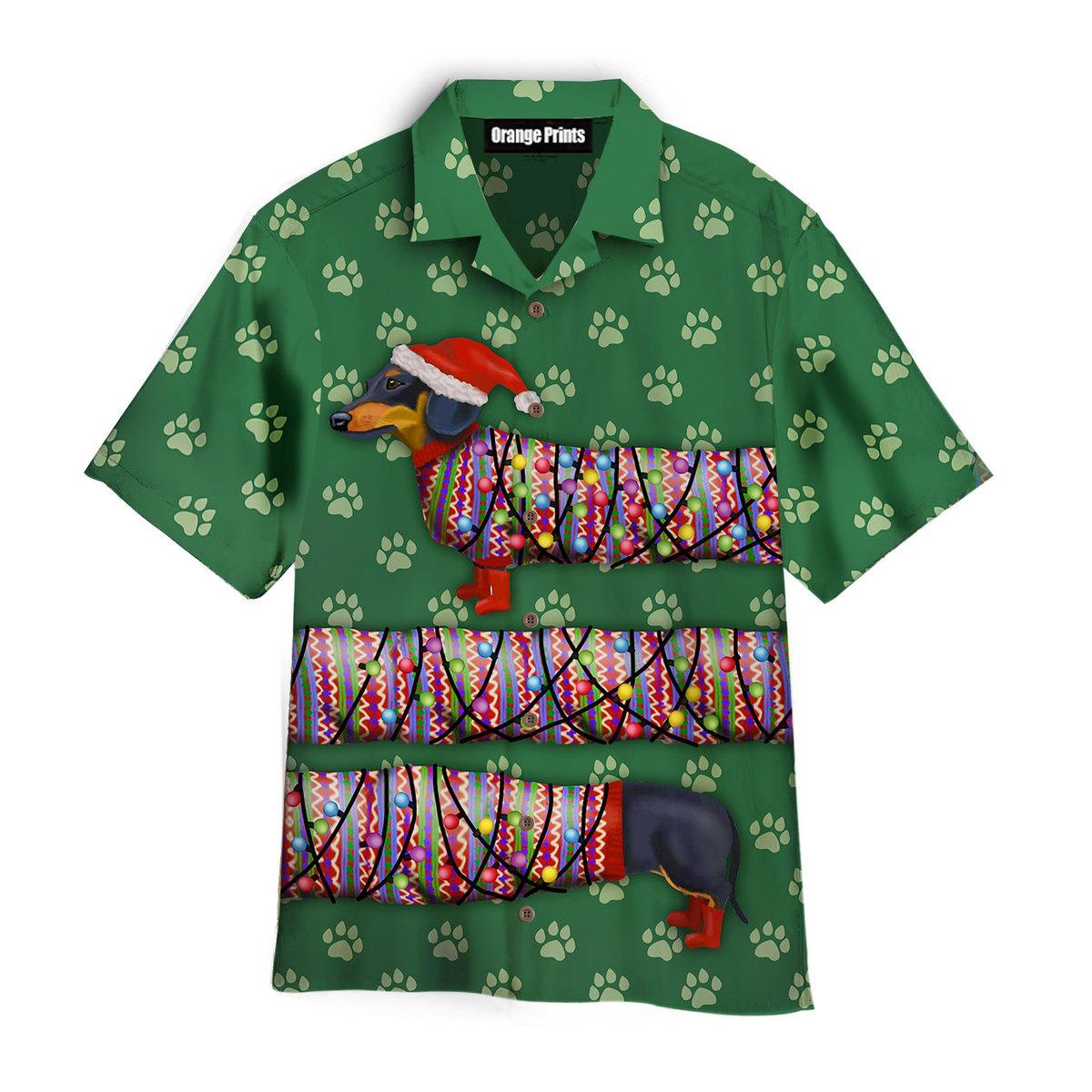 Dachshund Christmas Funny Hawaii Shirt Summer Beach Clothes Outfit For Men Women Nd Ha71929