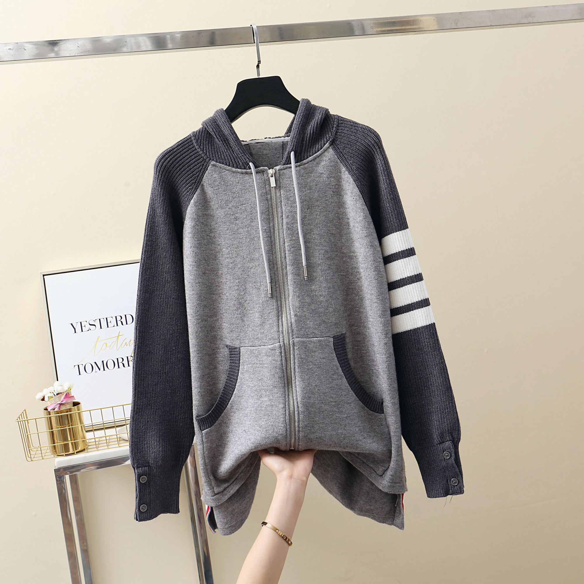 Cardigan Women Sweater Tops Korean Fashion Y2k Sweaters Long Sleeve Clothing Knitted 2021 New Fall Kawaii Hoodies Clothes Loose alx