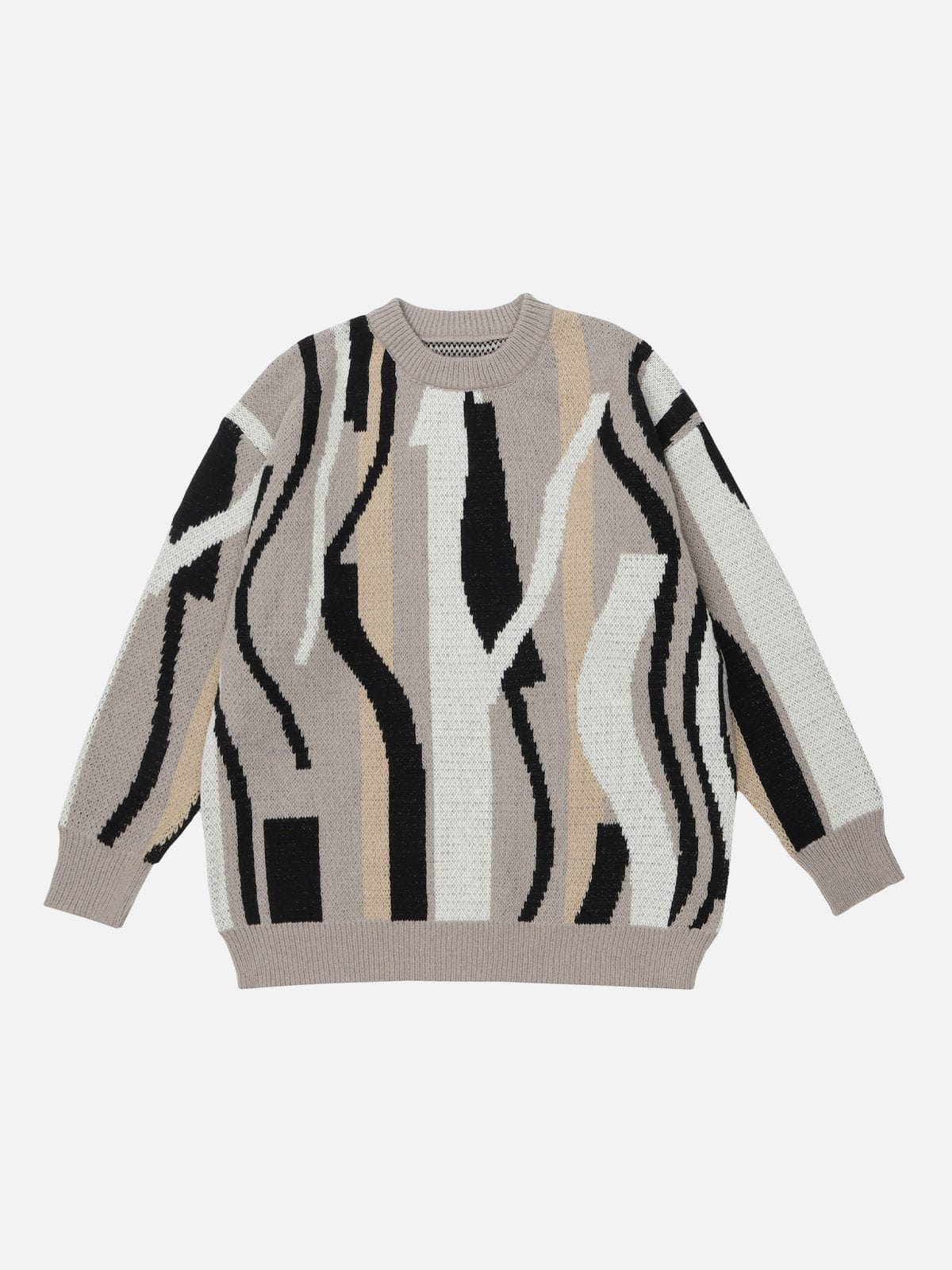 Talishko™ – Geometric Stripes Sweater