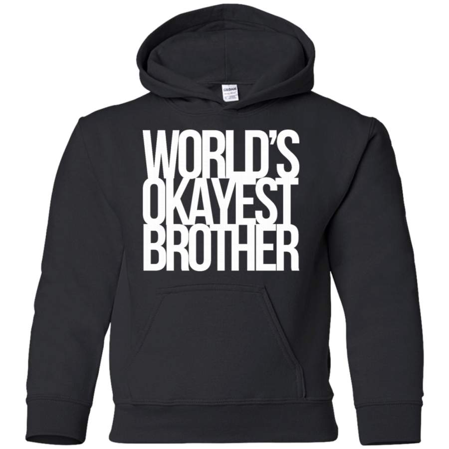 AGR Worlds Okayest Brother Youth Pullover Hoodie