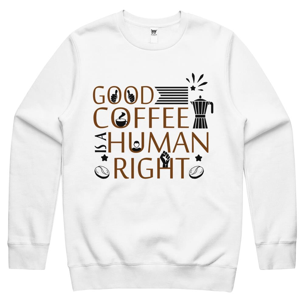 Good Iced Coffee Is A Human Right Essential (12) Crewneck Sweatshirt