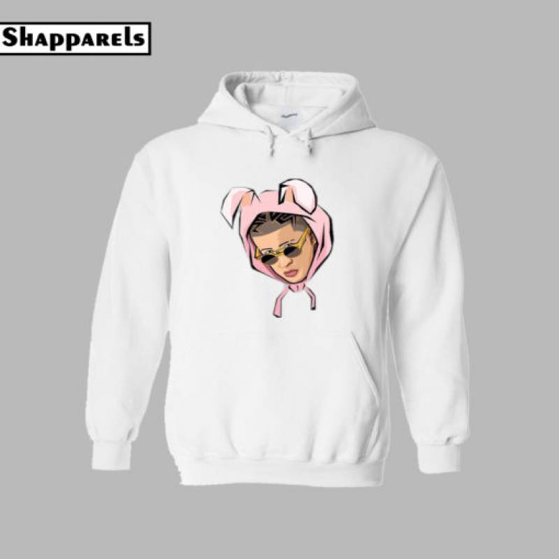 Bad Bunny Cartoon Hoodie