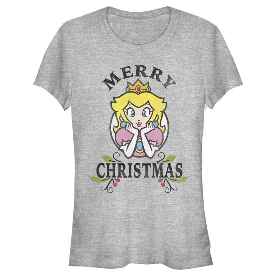 Nintendo Junior’s Christmas Princess Peach  T Shirt