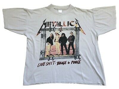 Vintage Metallica 1994 Live Sh*t Binge Purge Tee    T-shirt 1650