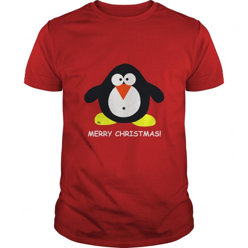 Merry Christmas Penguin Fashion Tee Guys Tee 949851297