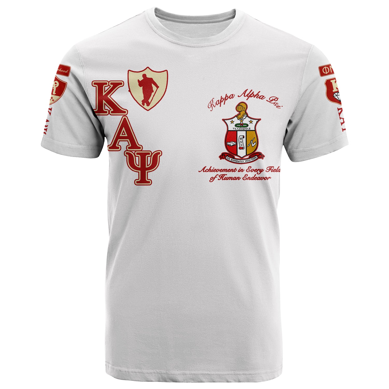 Wonderprint T-Shirt -Kappa Alpha Psi White Style Lt6