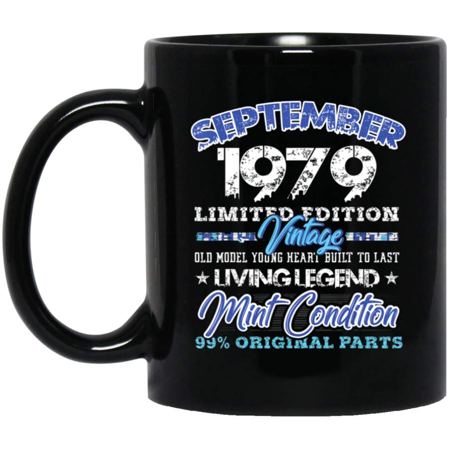 Vintage September 1979 Birthday Gift For 40 Yrs Old MA Coffee Mug