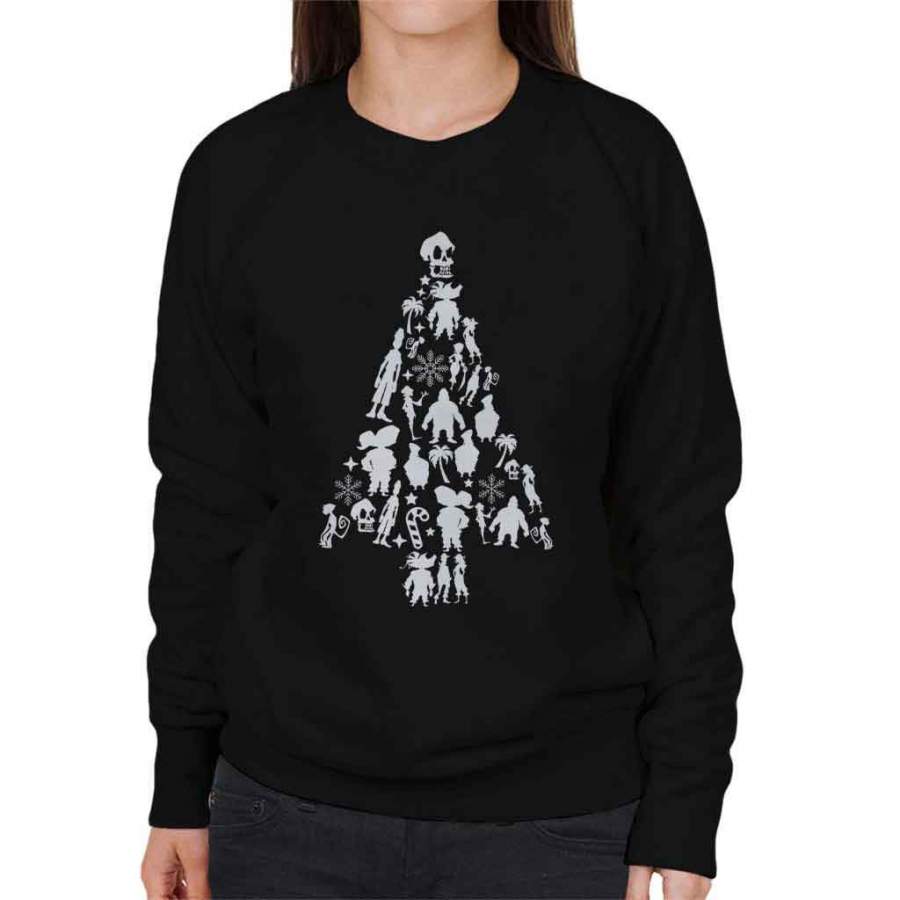 Monkey Island Christmas Silhouette Pattern Women’s Sweatshirt