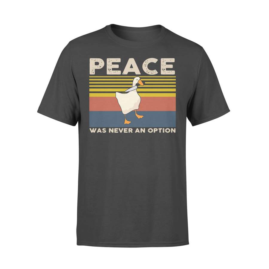 Duck Peace Was Never An Option Vintage T-shirt