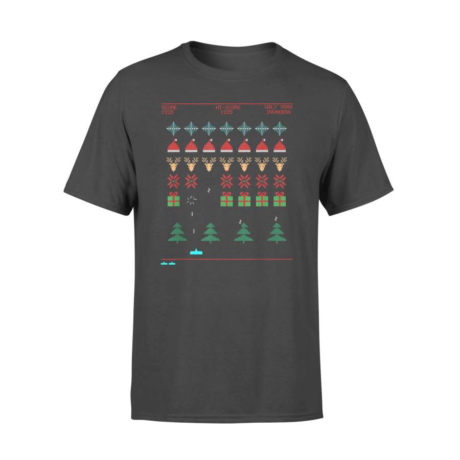 Ugly Christmas Invaders from Space T Shirt – Standard T-shirt