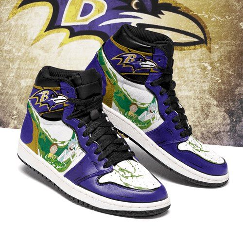 Baltimore Ravens Jd Customized High-Top Sneakers Jordan Sneakers Sport Sneakers Air Jordan High Sneakers Sport Sneakers