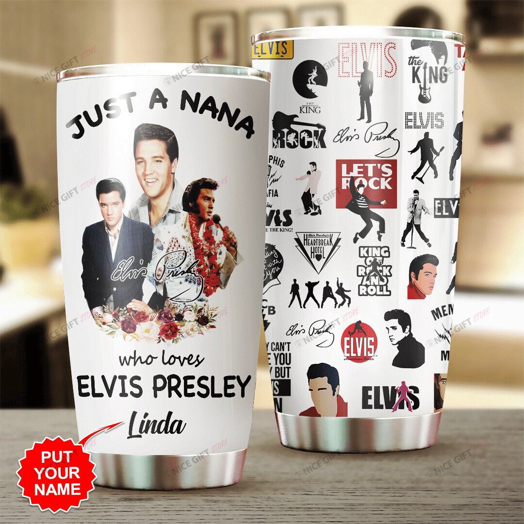 Elvis Presley Custom Name Tumbler Tbl-K0A4
