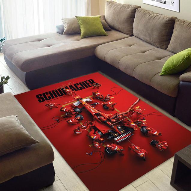 Michael Schumacher Ferrari World Champions Area Rug