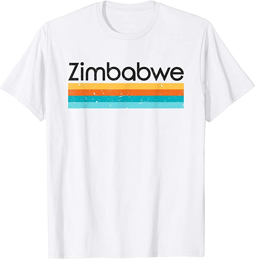 Vintage Zimbabwe Retro Design T-Shirt