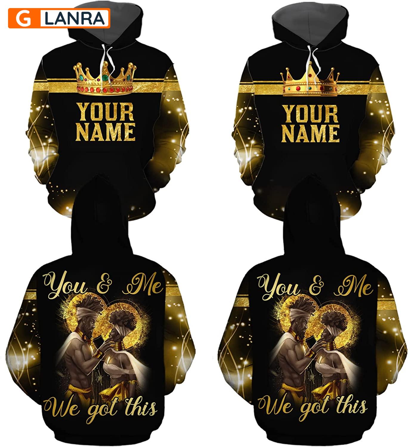 Personalized You And Me We Got This Hoodie, Custom King Queen Couple Hoodie, Couple Hoodie, Husband Wife Hoodie, Unisex Sweater, Sweatshirt