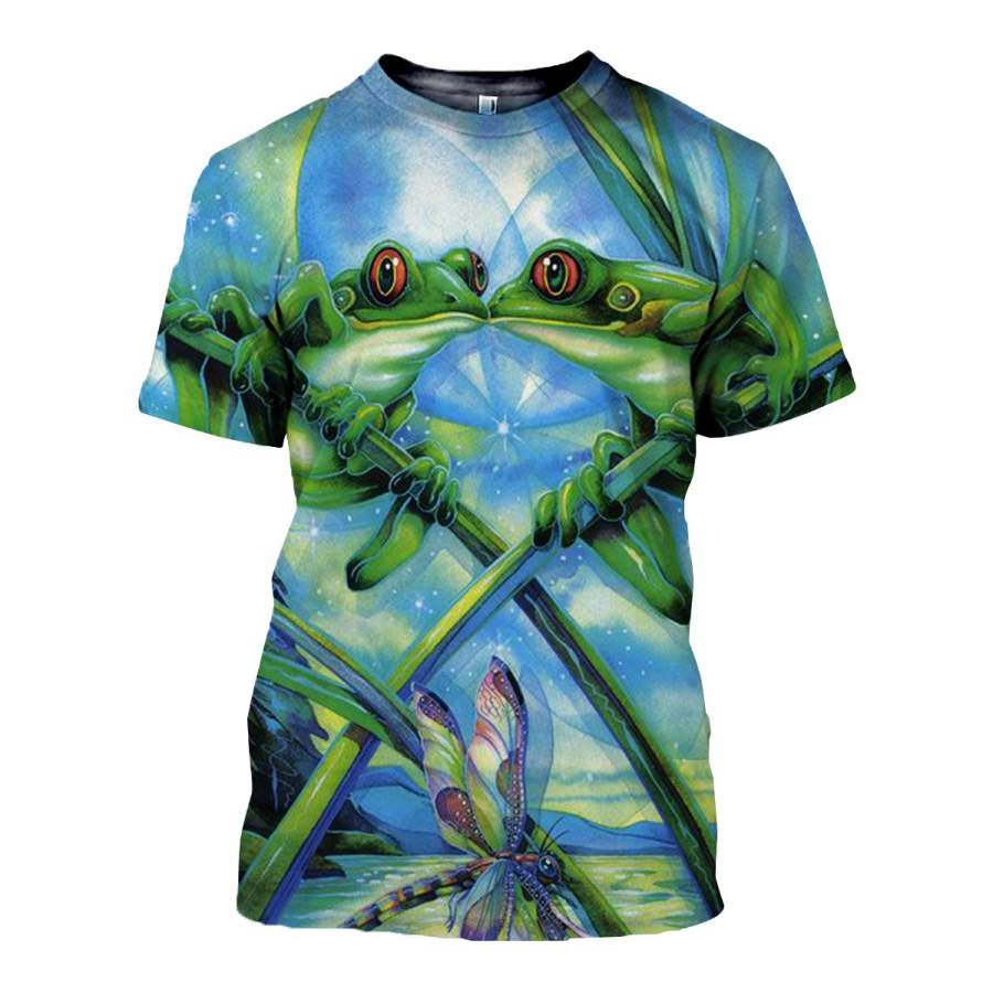 3D All Over Printed Frog T Shirt Hoodie 7120195