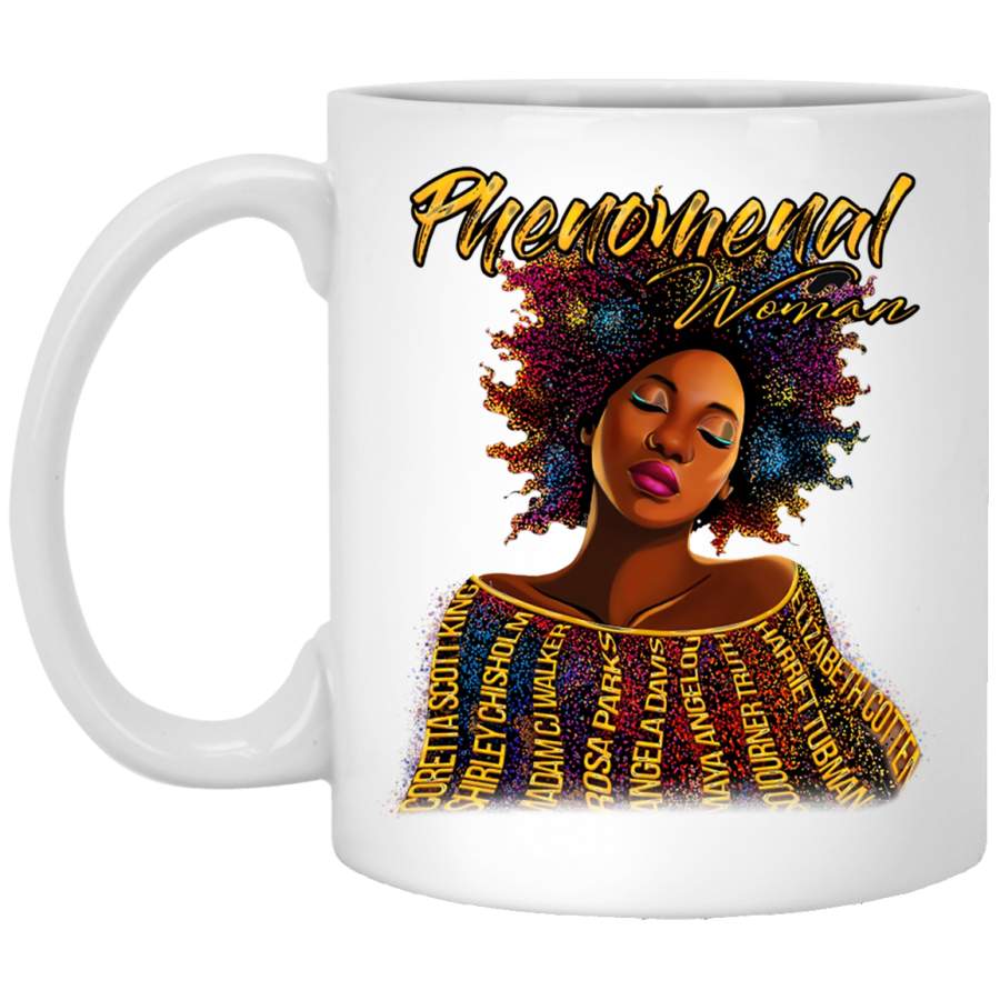 African American Coffee Mug Phenomenal Women Black History Month For Women African Pride 11oz – 15oz White Mug