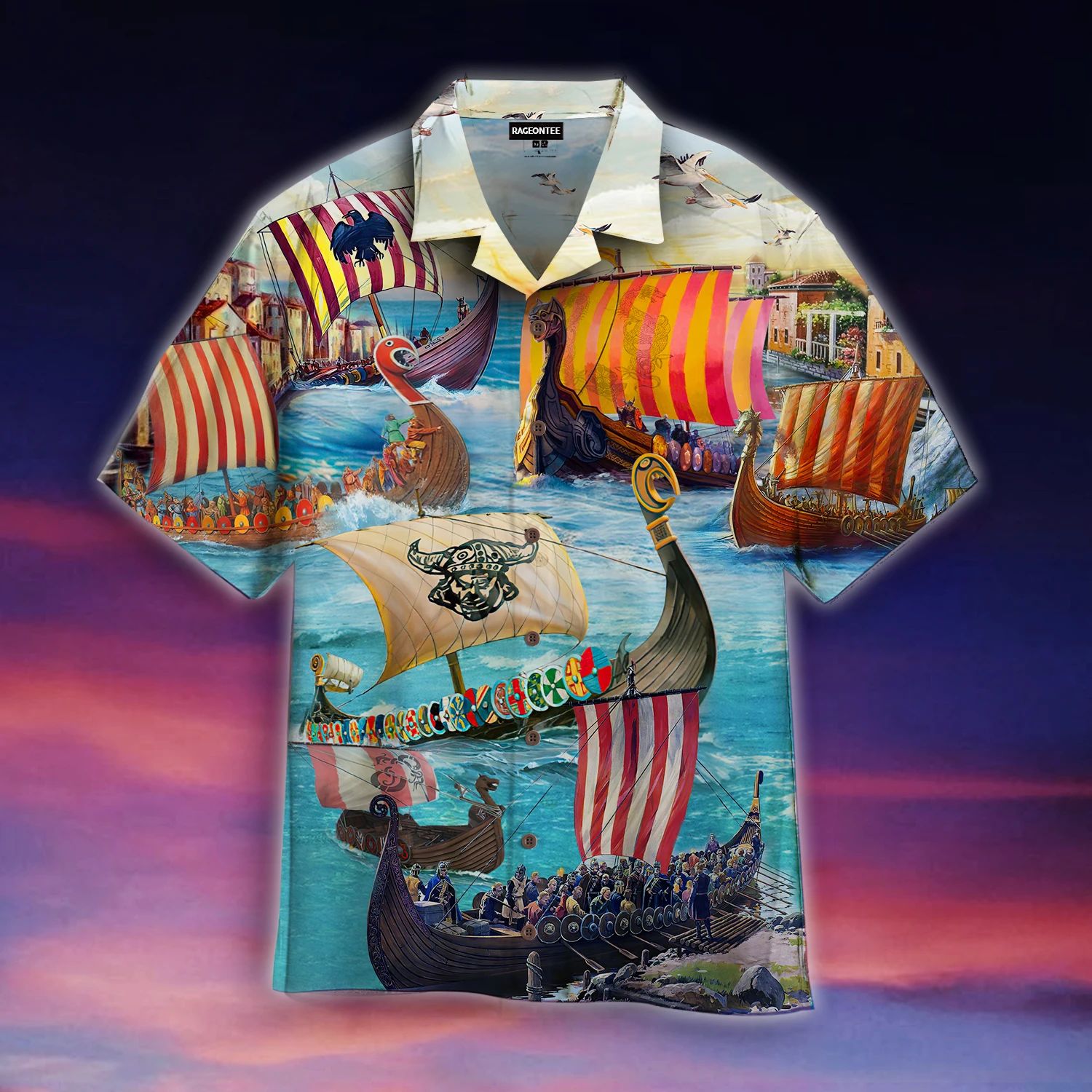 Viking Long Ship Hawaii Shirt Unisex Adult Ha104082