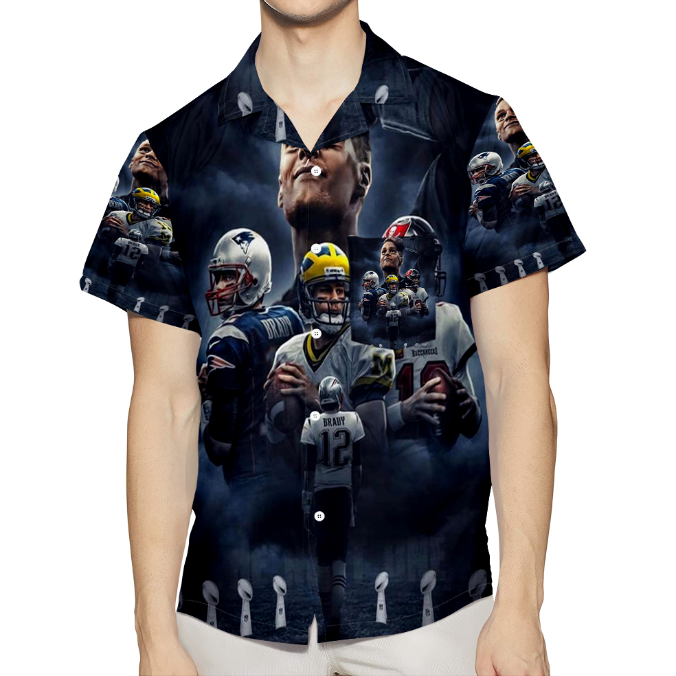 New England Patriots All Players2 3D All Over Print Summer Beach Hawaiian Shirt With Pocket