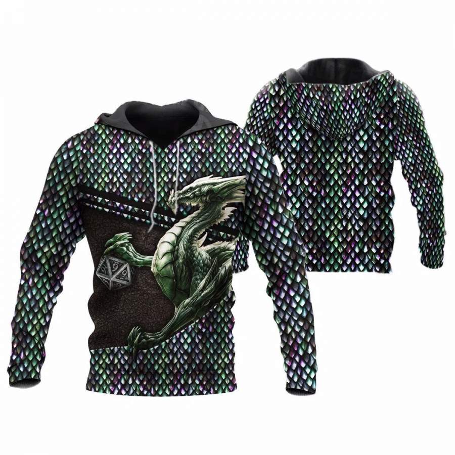 3D Tattoo and Dungeon Dragon Hoodie NM050971