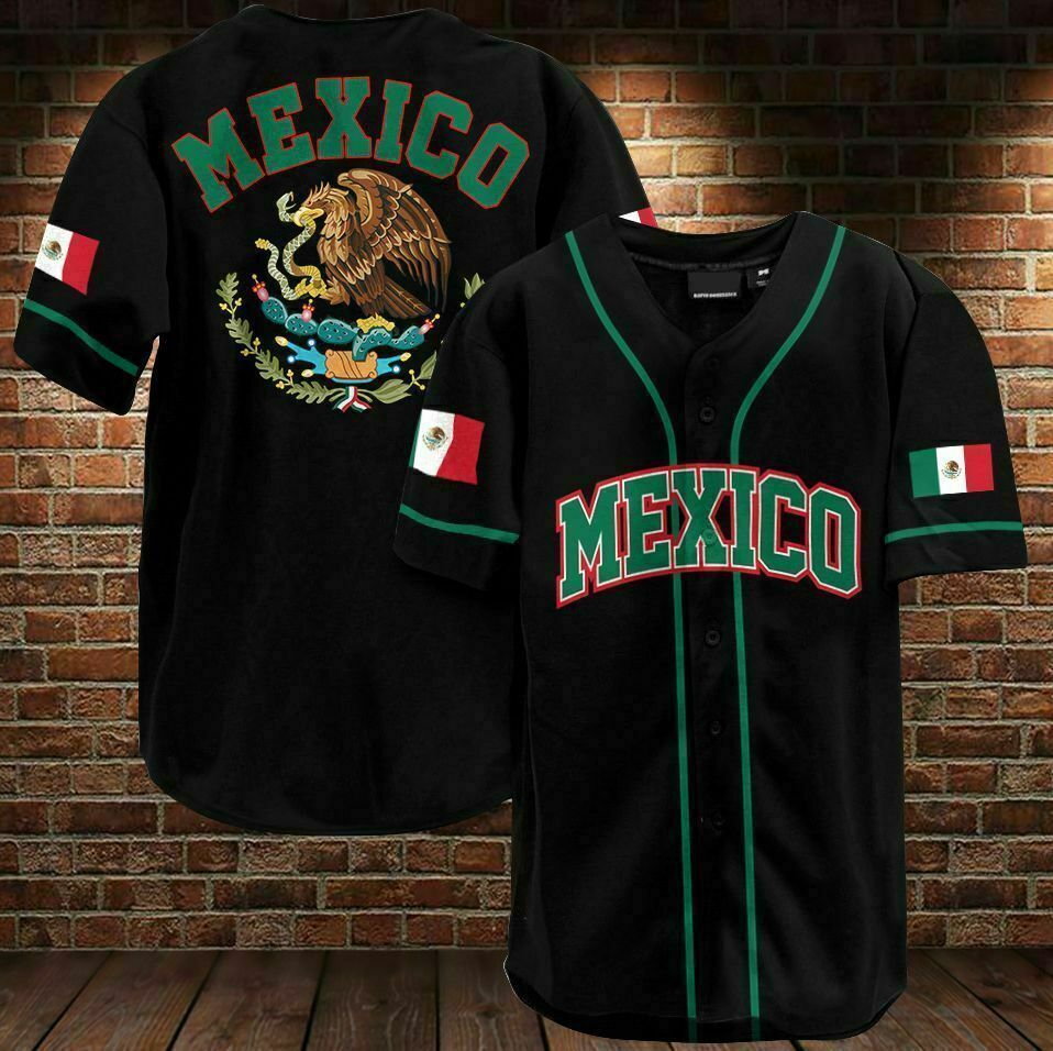 Mexico All Over Print Baseball Jersey Gift For Fans