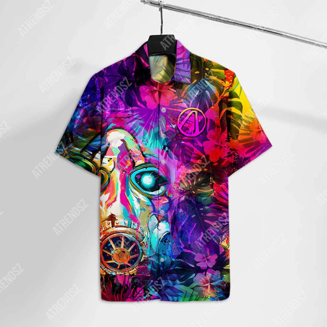 Borderlands Hawaii Shirt Mask Tropical Full Print Colorful Ha51464