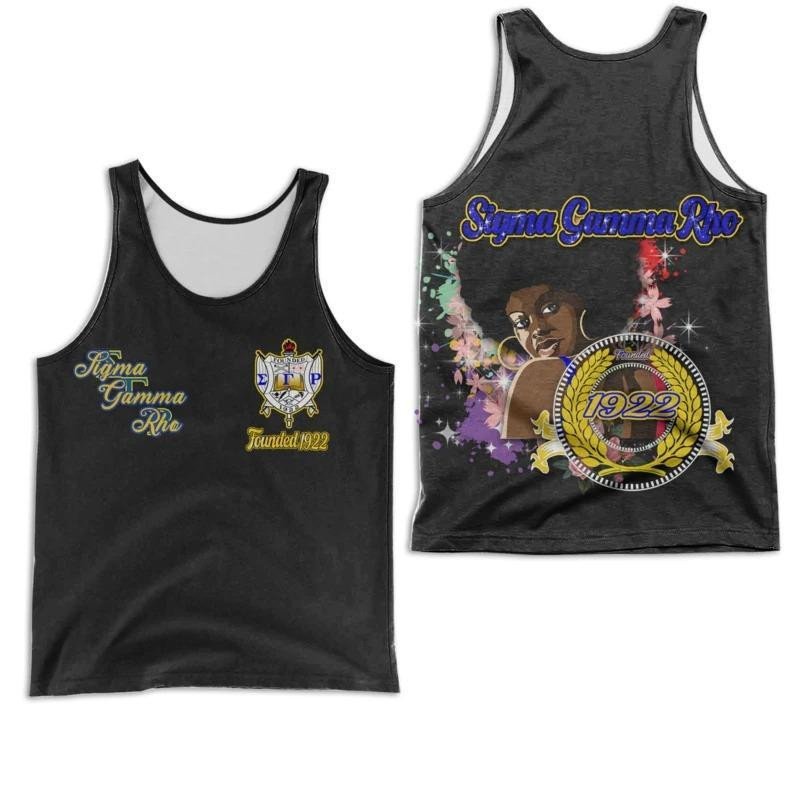 Sorority Tank Top – Sigma Gamma Rho Beautiful Black Girl Racerback Tank