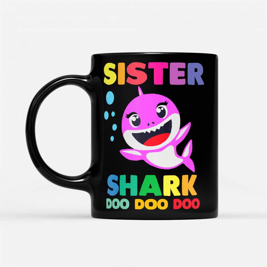 Sister Shark Doo Doo – Black Mug