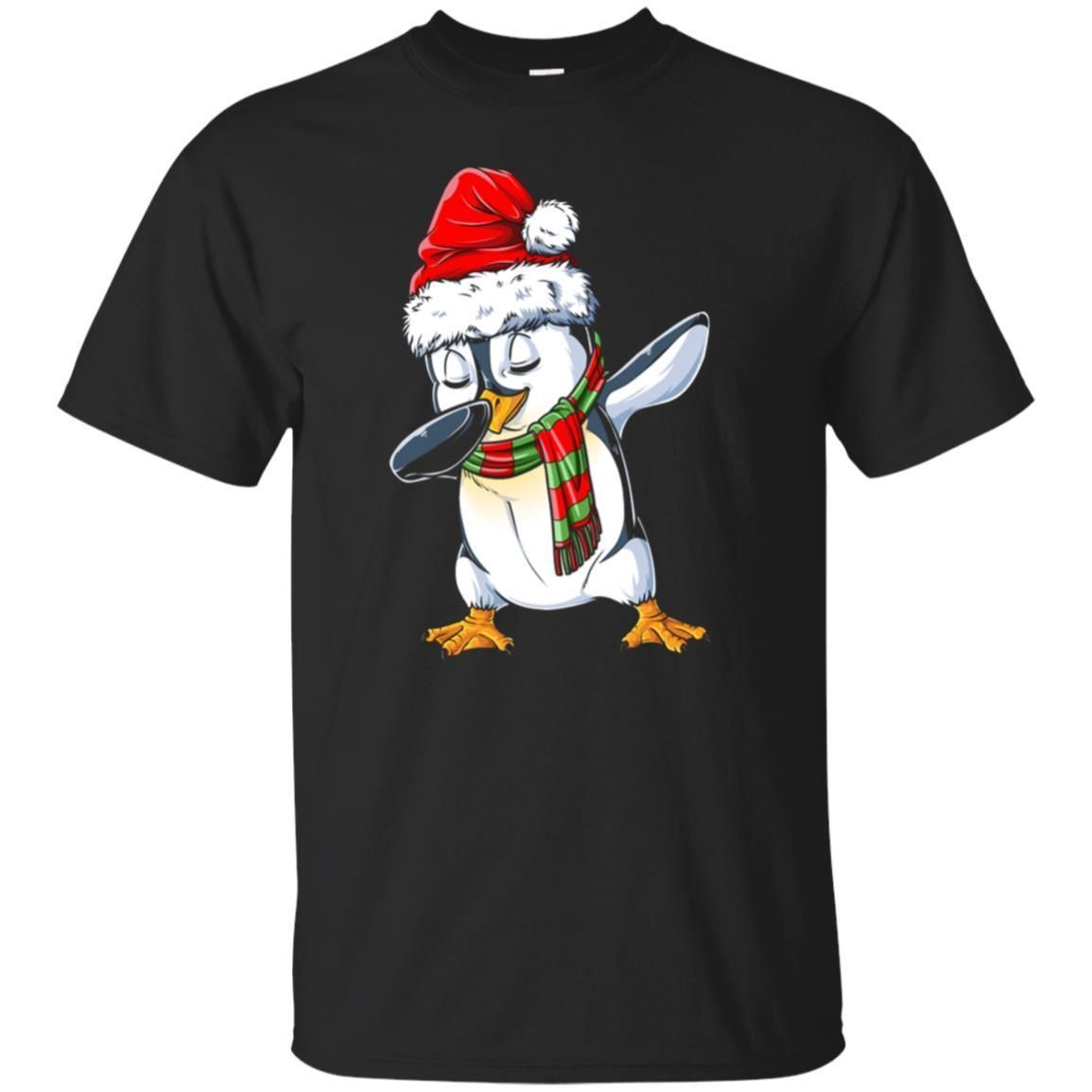 Cover your body with amazing Dabbing Penguin Santa T Shirt Christmas Men Women Xmas Gifts