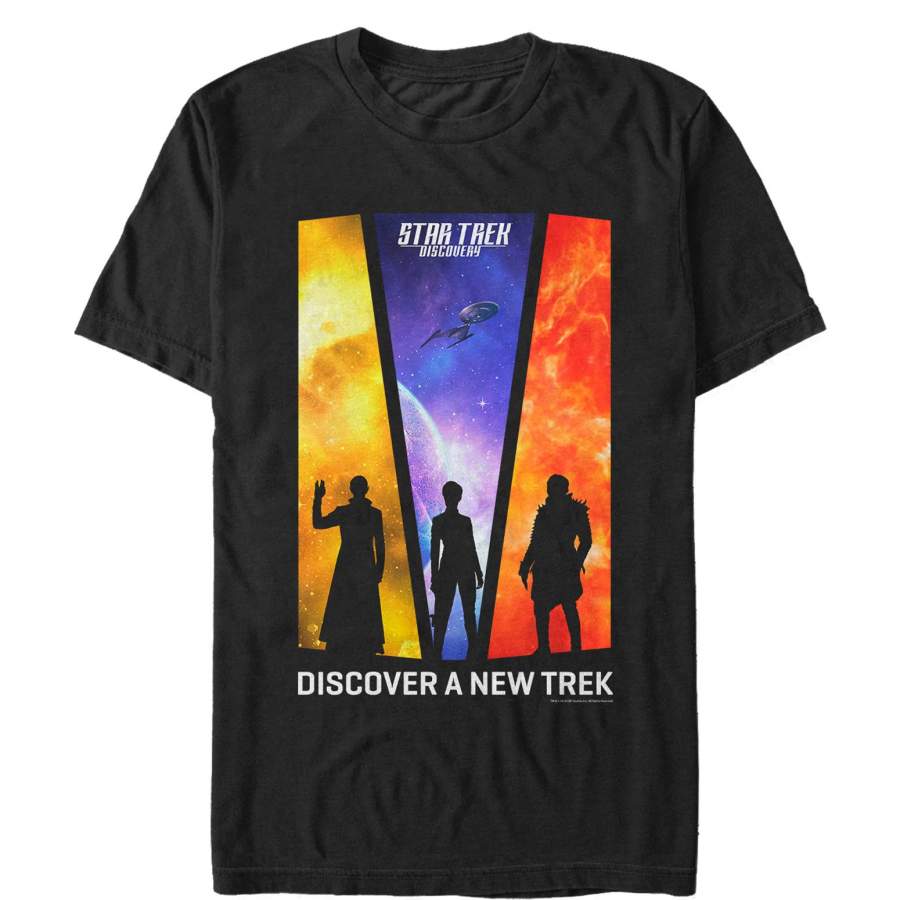 Star Trek Men’s Discovery New Trek Streak  T Shirt