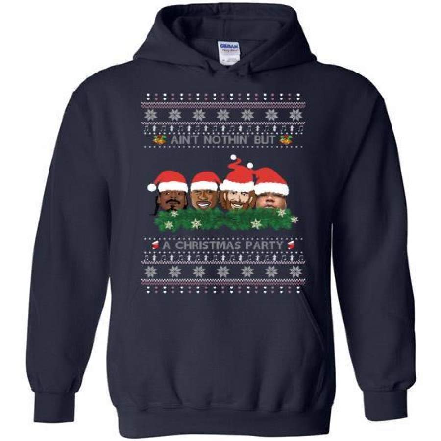 Rapper Legends Santa Jesus Ain’t Nothin’ But A Christmas Party Hoodie